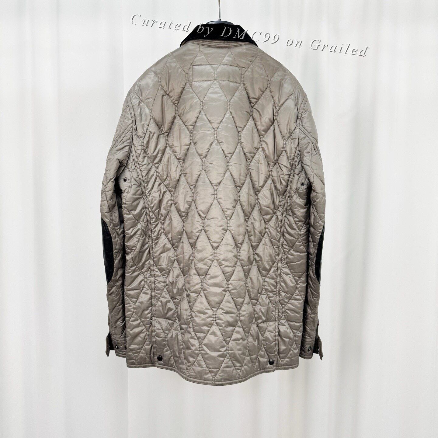 Burberry Burberry Corduroy Collar Quilted Check Jacket Size US M / EU 48-50 / 2 - 2 Thumbnail