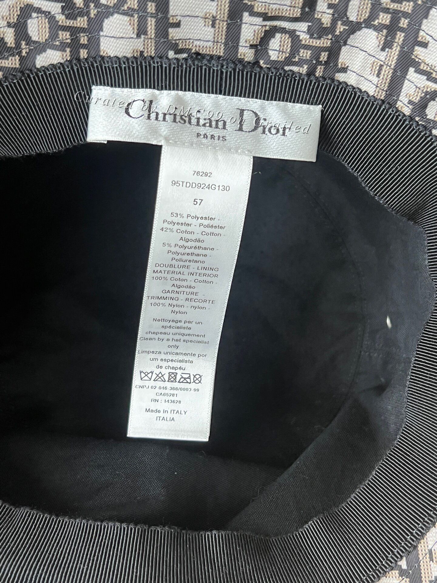 Dior Dior Full Print Lined Bucket Hat Size ONE SIZE - 4 Thumbnail