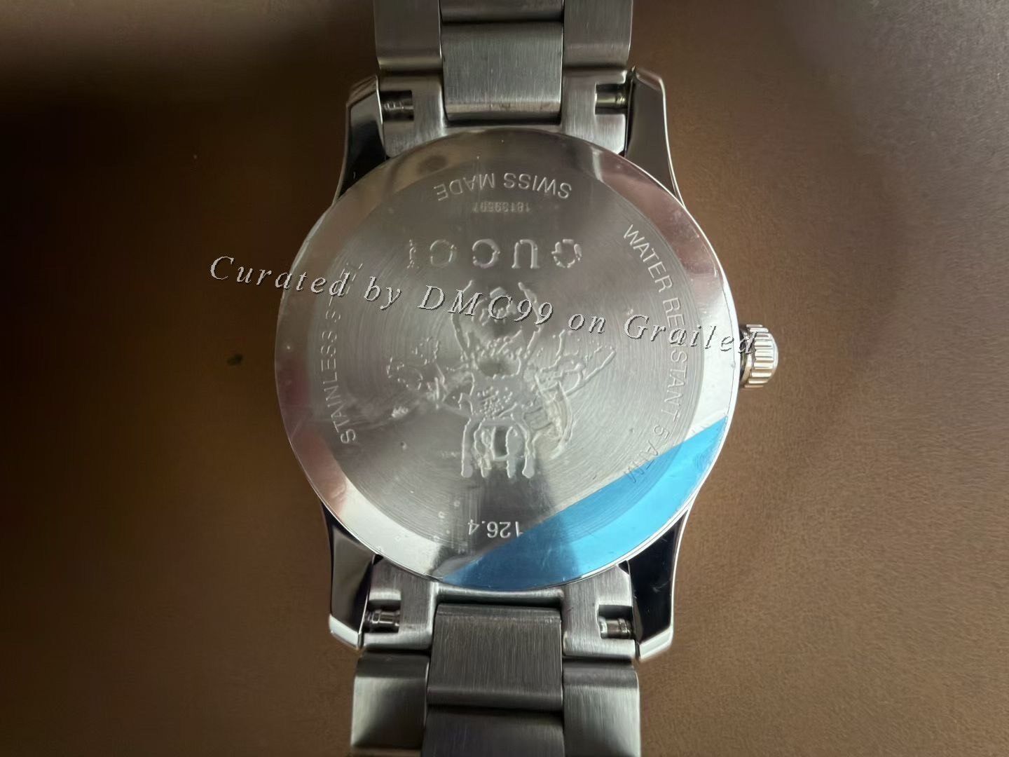 Gucci Gucci Black Dial Bee Pattern Watch Size ONE SIZE - 2 Thumbnail