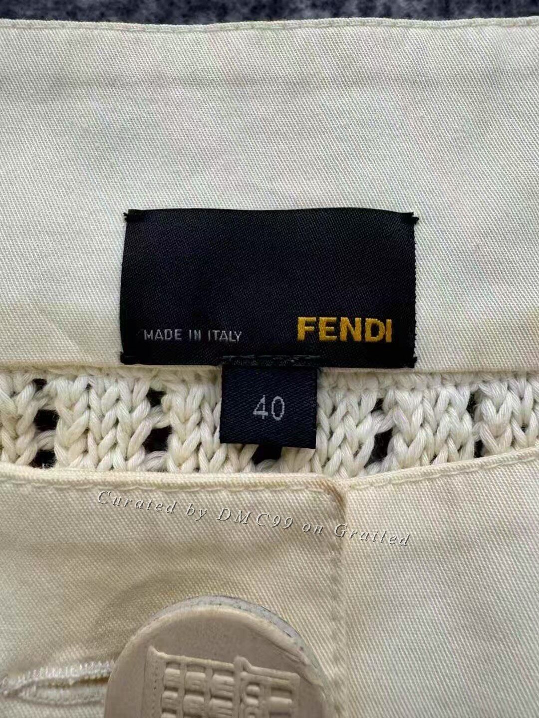 Fendi Fendi Milk White Pencil Skirt Size 40" / US 18 - 3 Thumbnail
