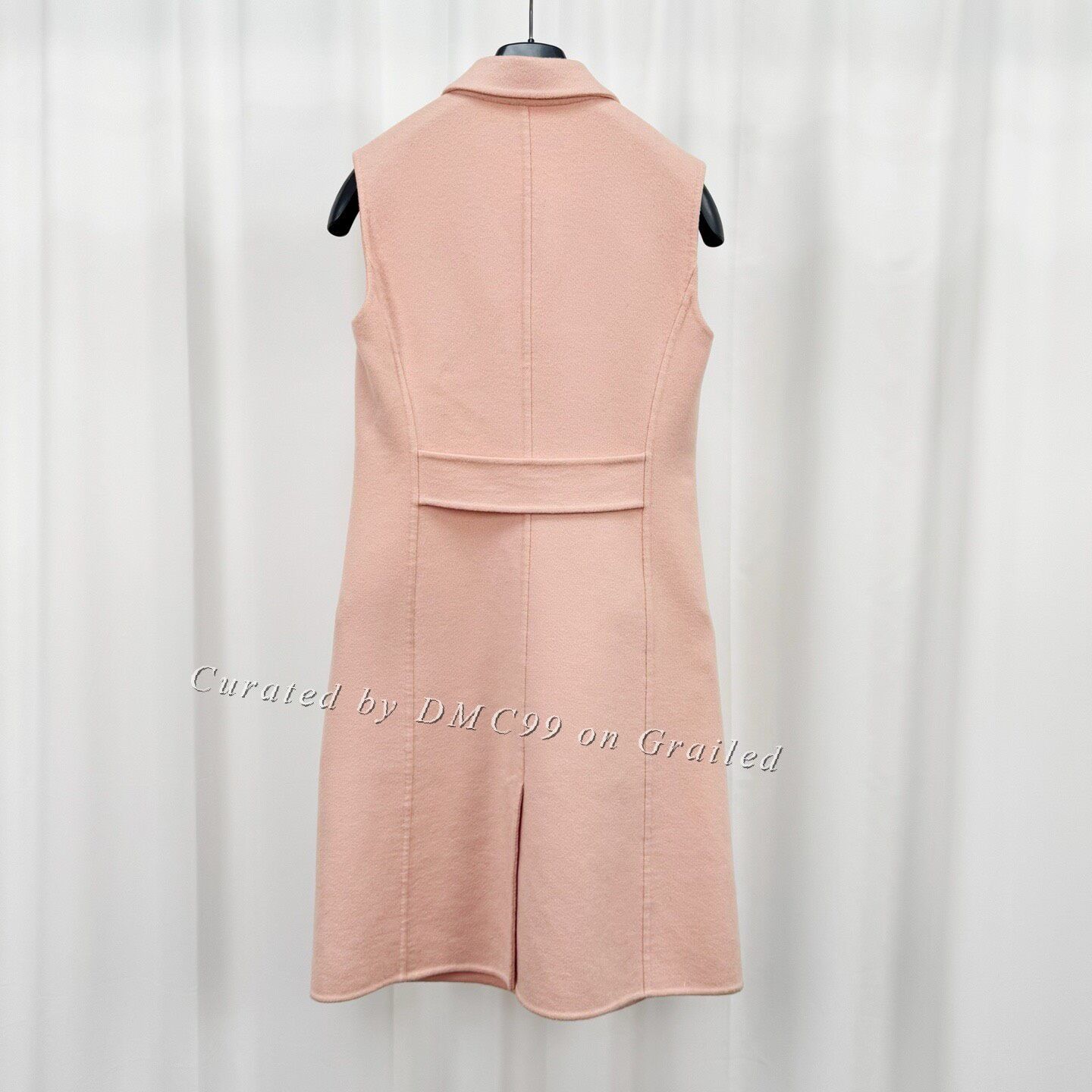 Dior Dior Light Pink Double-Breasted Cashmere Vest Dress Size XS / US 0-2 / IT 36-38 - 2 Thumbnail