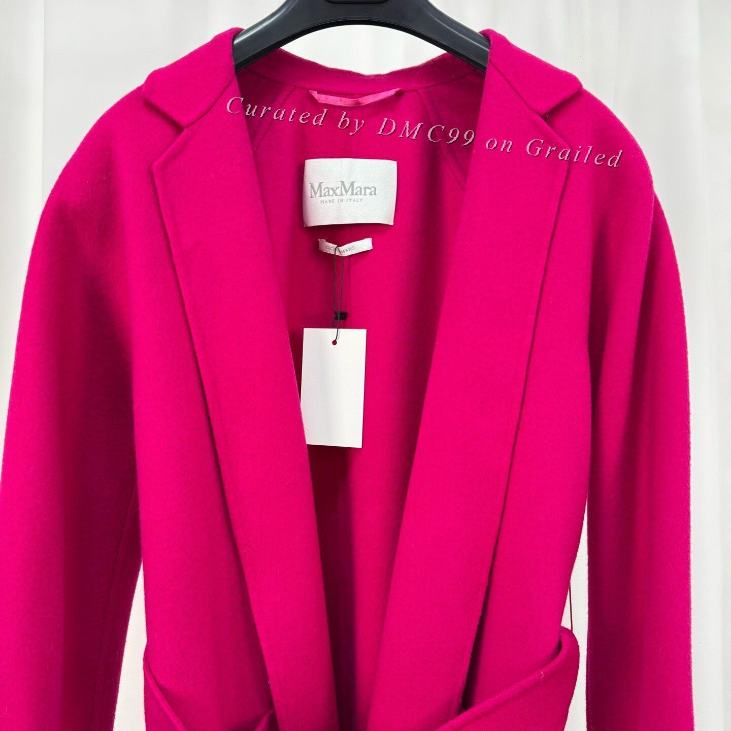 Max Mara Maxmara Rose Pink Cashmere Bathrobe Coat Size XS / US 0-2 / IT 36-38 - 3 Thumbnail