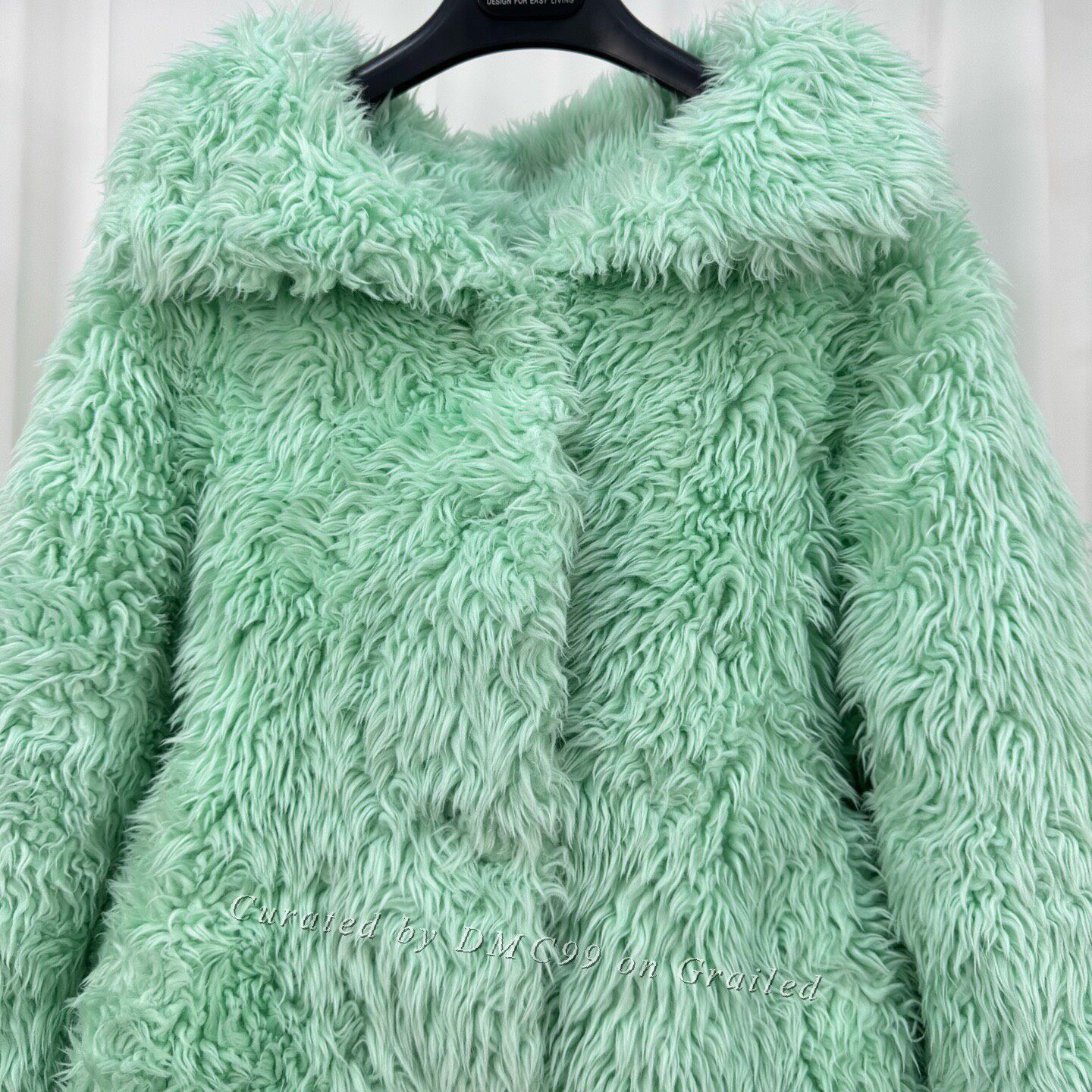 Balenciaga Balenciaga Mint Green Teddy Coat Size XXS / US 00 / IT 34 - 3 Thumbnail