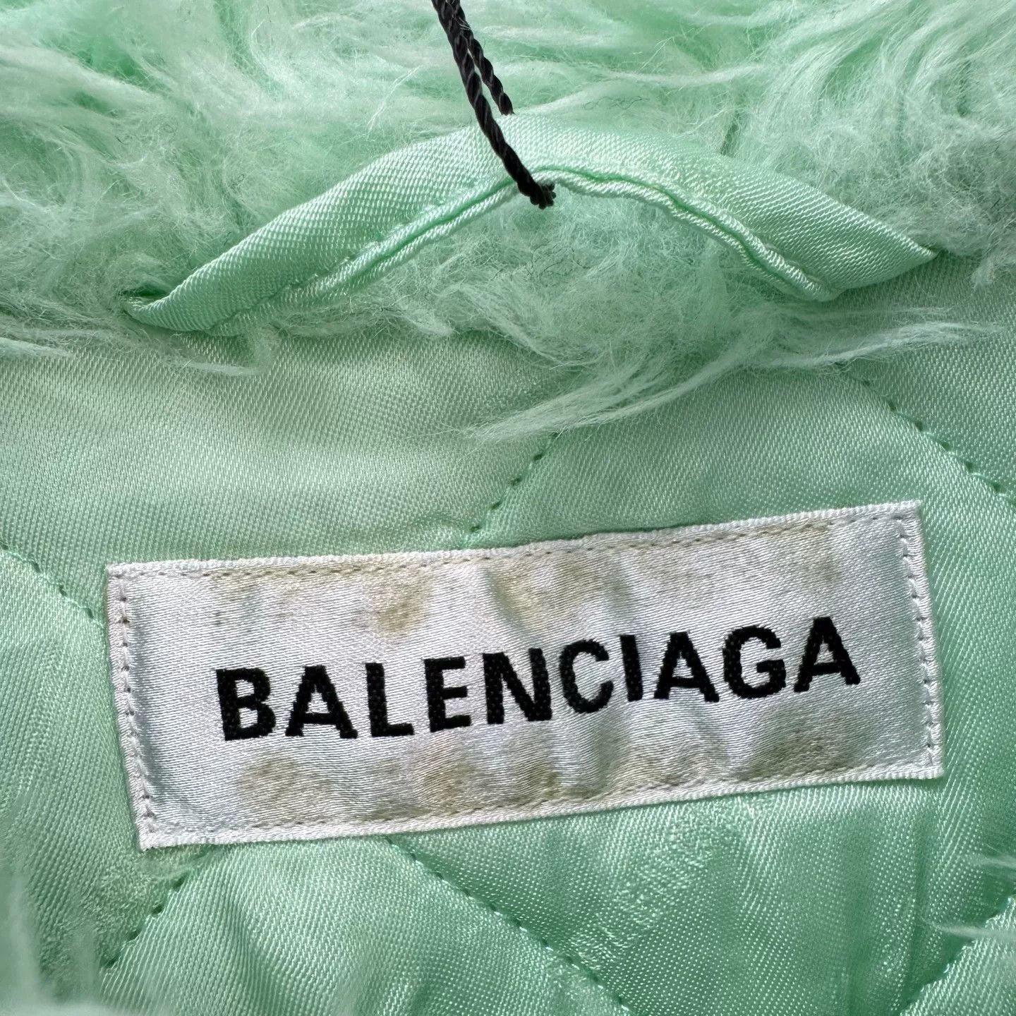 Balenciaga Balenciaga Mint Green Teddy Coat Size XXS / US 00 / IT 34 - 5 Thumbnail