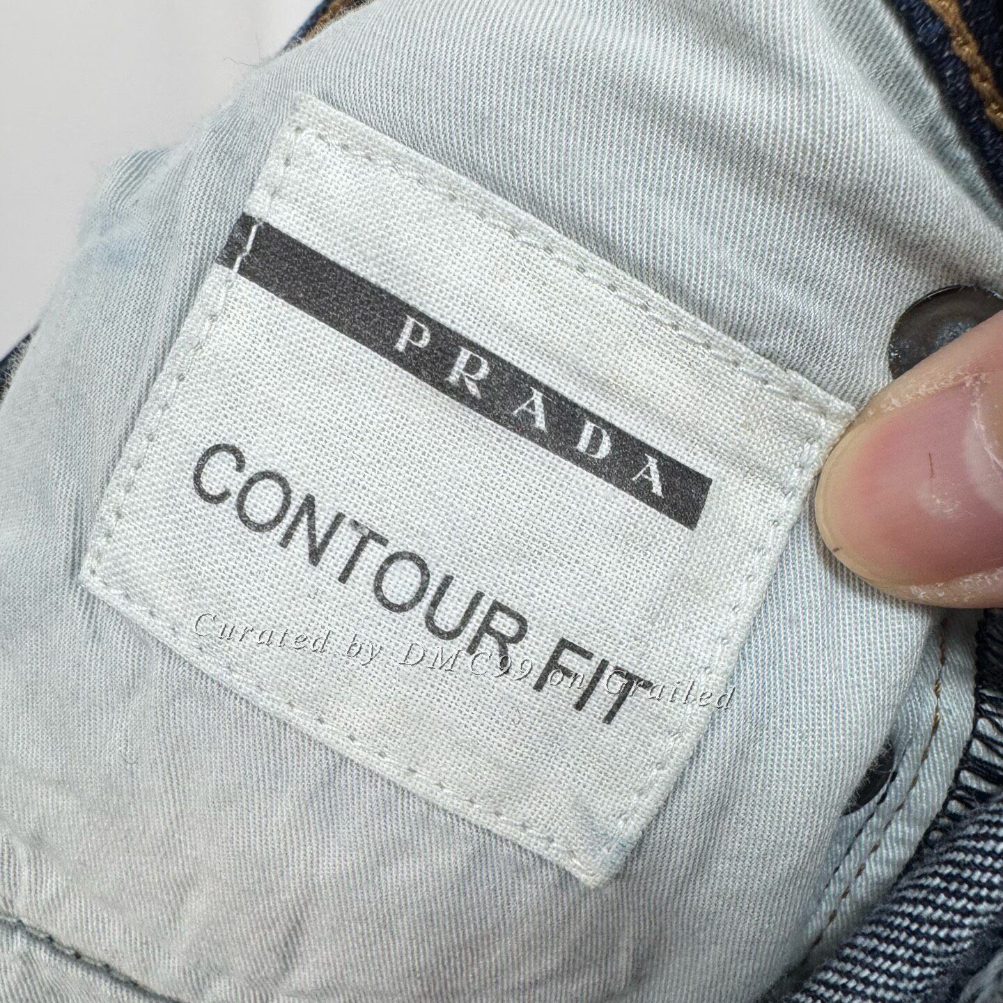 Prada Prada Letter Print Washed Jeans Size 27" / US 4 / IT 40 - 6 Thumbnail