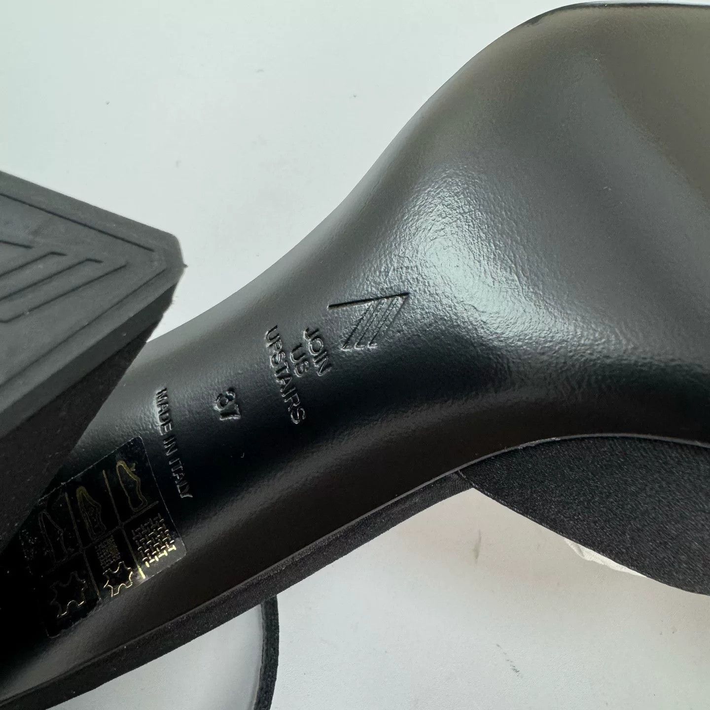 The Attico The Attico Black Satin Triangle Heels Size US 6 / IT 36 - 6 Thumbnail