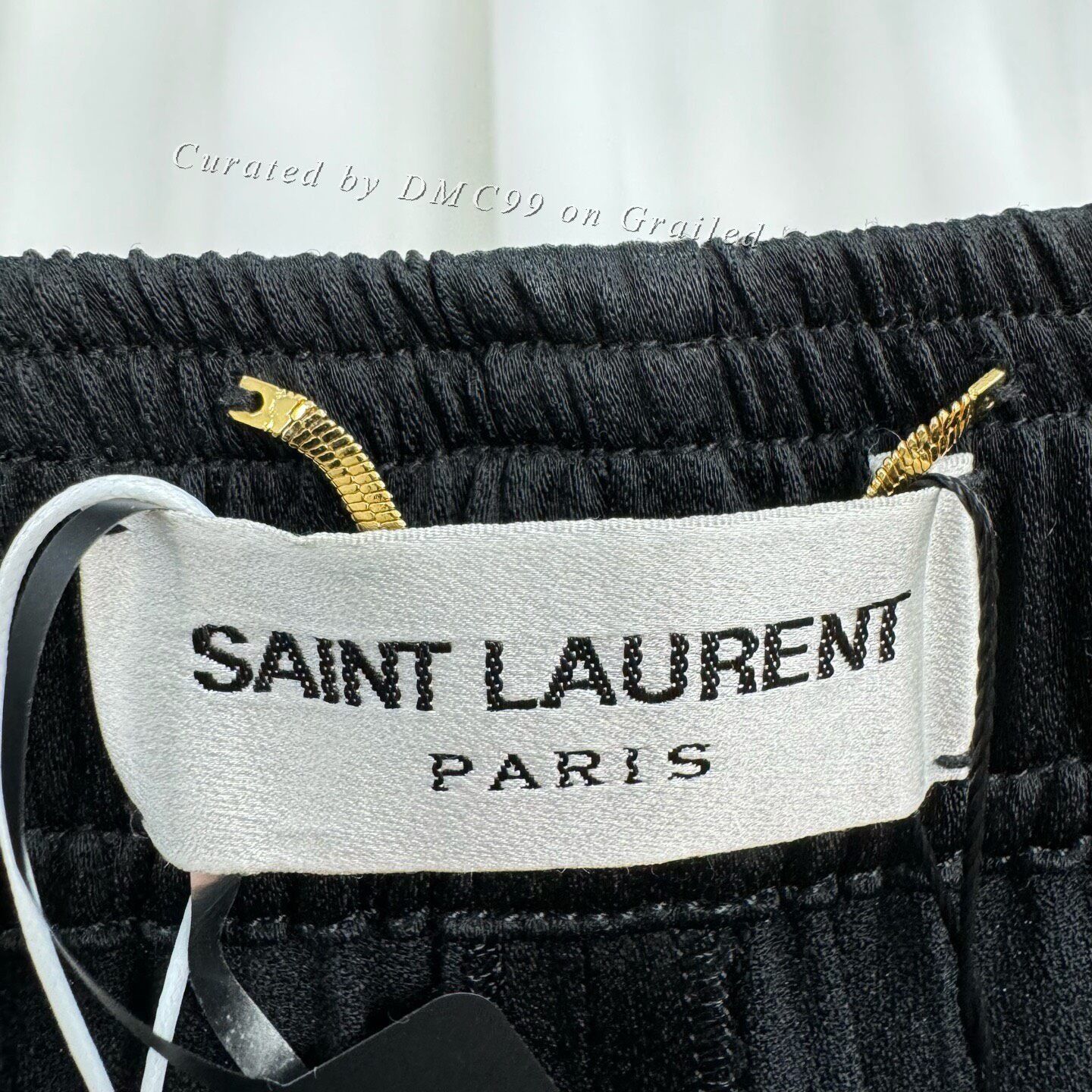 Saint Laurent Paris Saint Laurent New Embroidered Letter Acetate Trousers Size US 36 / EU 52 - 5 Thumbnail