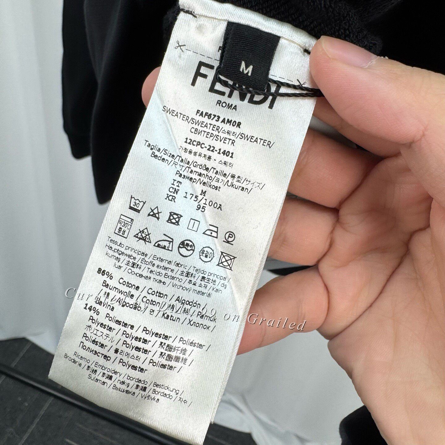 Fendi Fendi Arm Embroidered Letter Sweatshirt Size US M / EU 48-50 / 2 - 7 Thumbnail