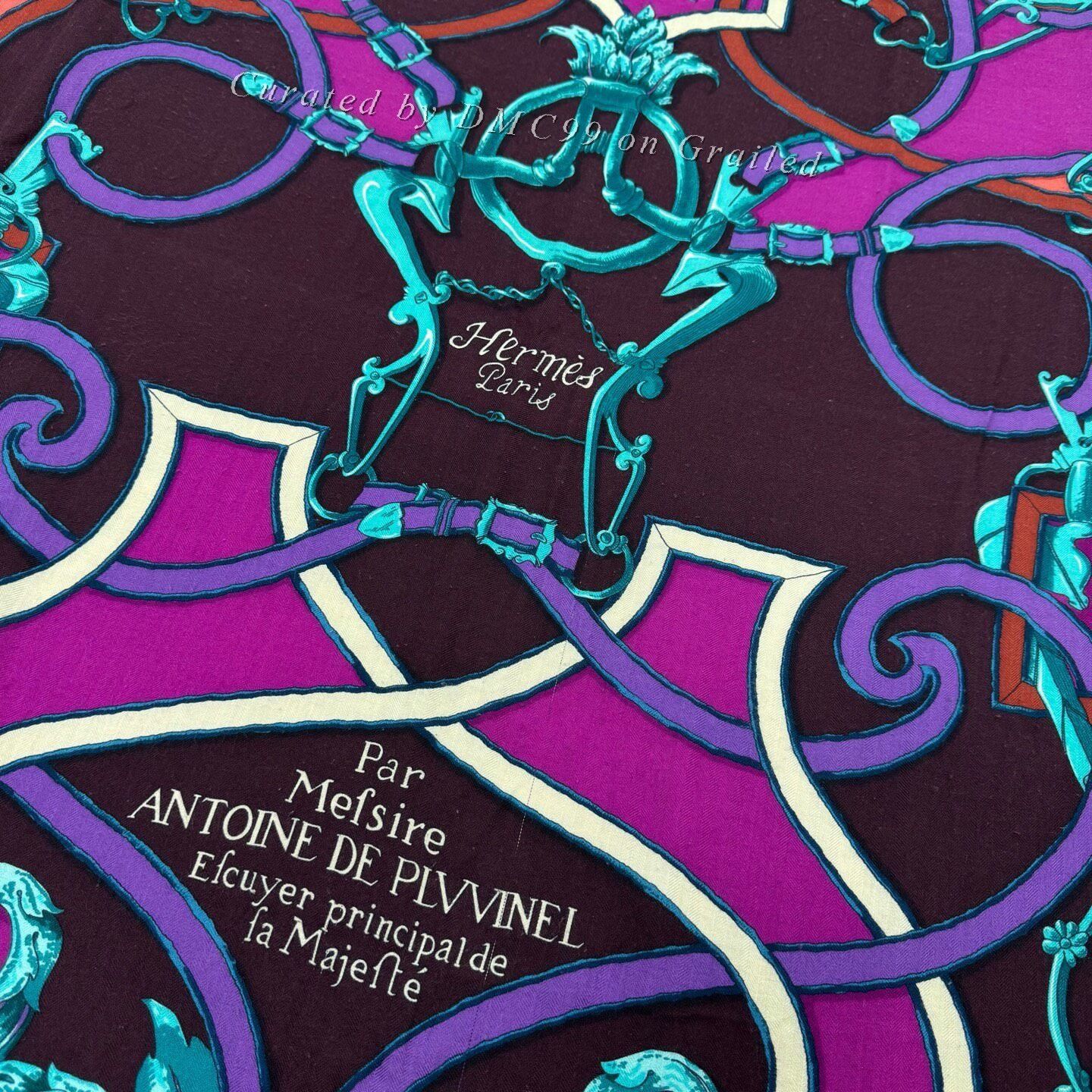 Hermes Hermes Wool Silk Blend Scarf Shawl Size ONE SIZE - 5 Thumbnail