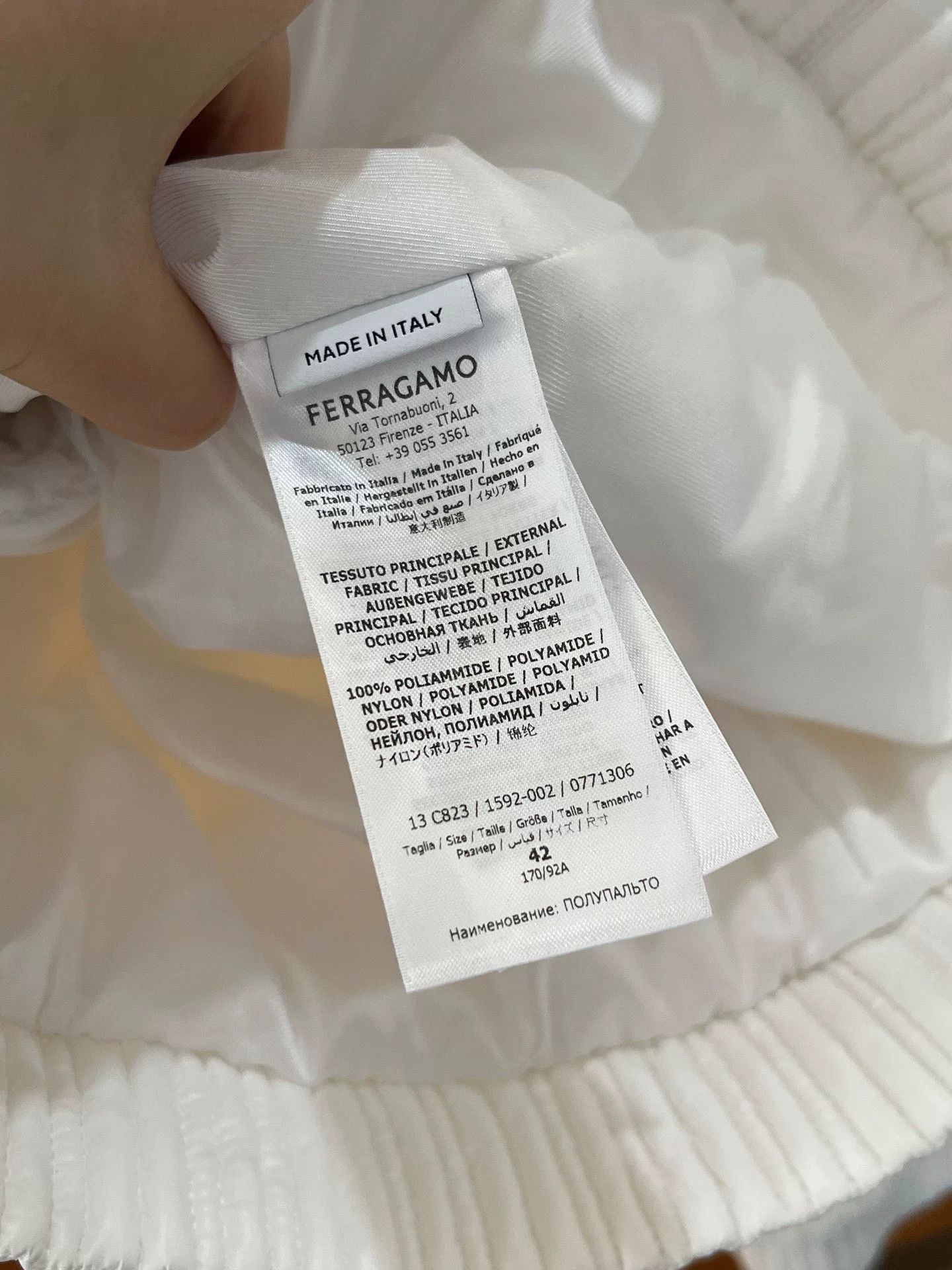 Salvatore Ferragamo Ferragamo Cotton Coat Size US XS / EU 42 / 0 - 6 Thumbnail