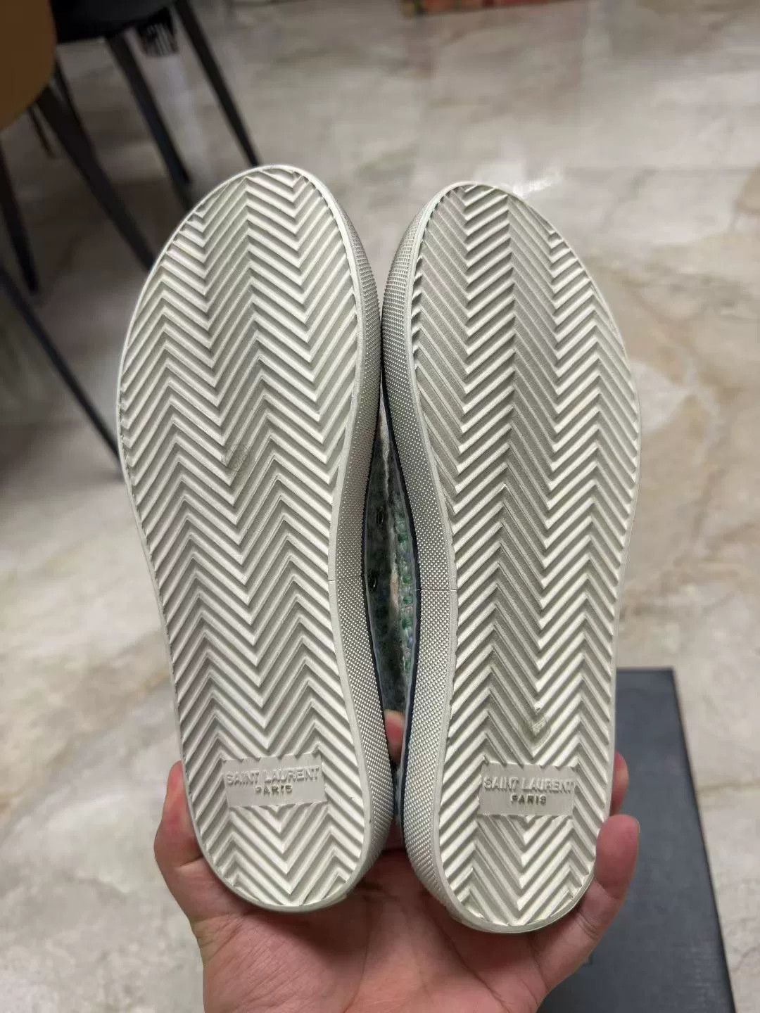 Saint Laurent Paris Saint Laurent Tweed Distressed High-Top Shoes Size US 5.5 / IT 35.5 - 5 Thumbnail