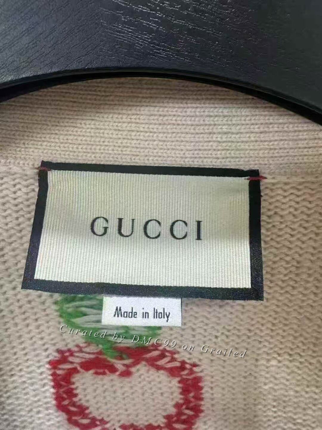 Gucci Gucci Wool Apple Double G Cardigan Size L / US 10 / IT 46 - 3 Thumbnail