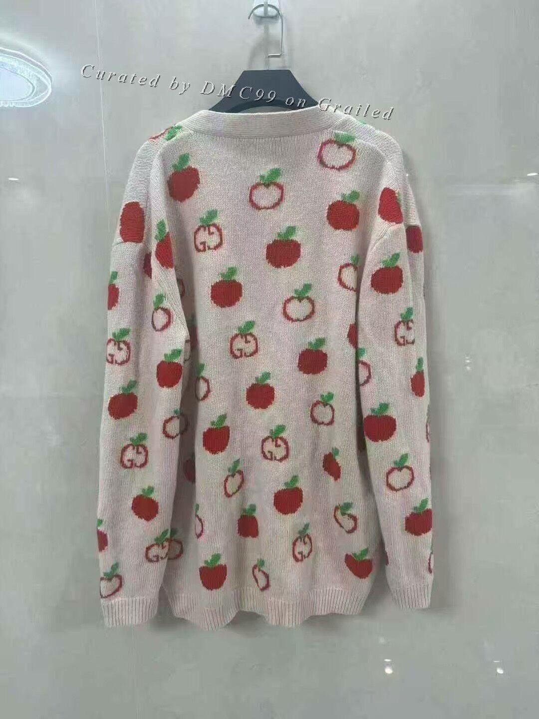 Gucci Gucci Wool Apple Double G Cardigan Size L / US 10 / IT 46 - 2 Thumbnail