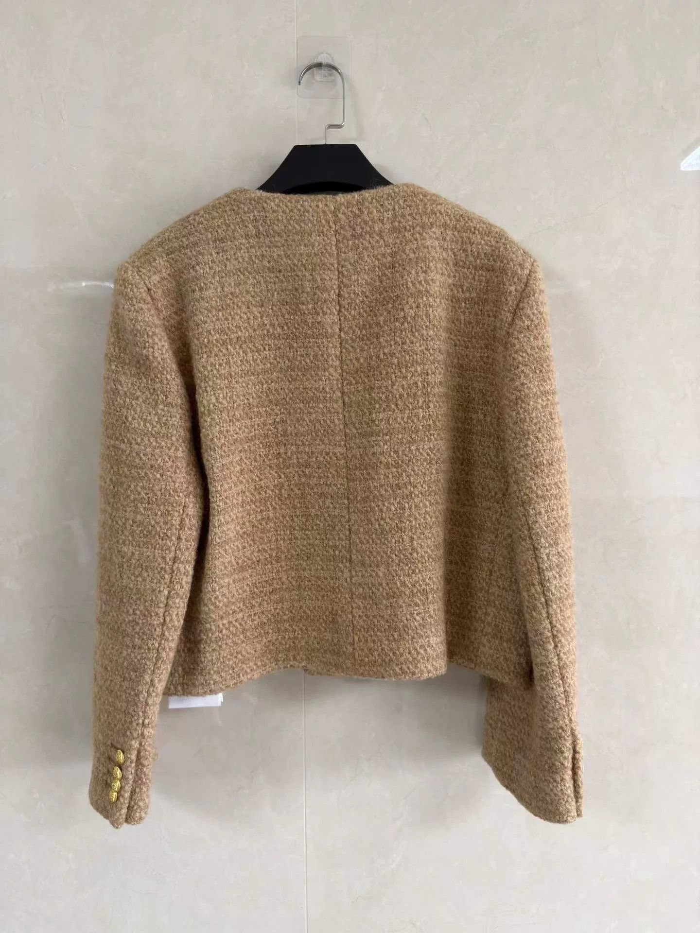 Celine Celine Champagne Tweed Blazer Size S / US 4 / IT 40 - 2 Thumbnail