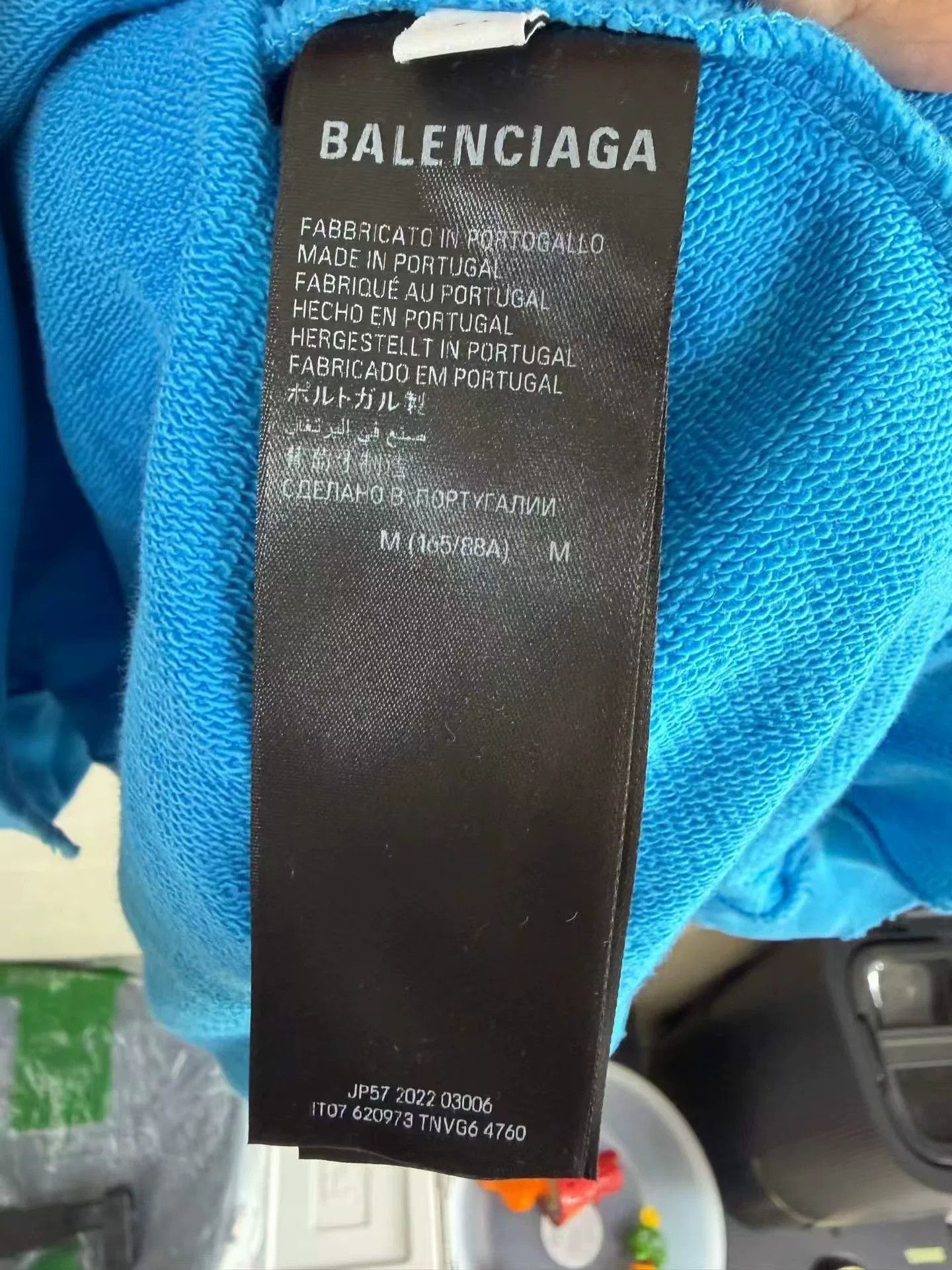 Balenciaga Balenciaga Blue Distressed Coke Hoodie Size US M / EU 48-50 / 2 - 4 Thumbnail