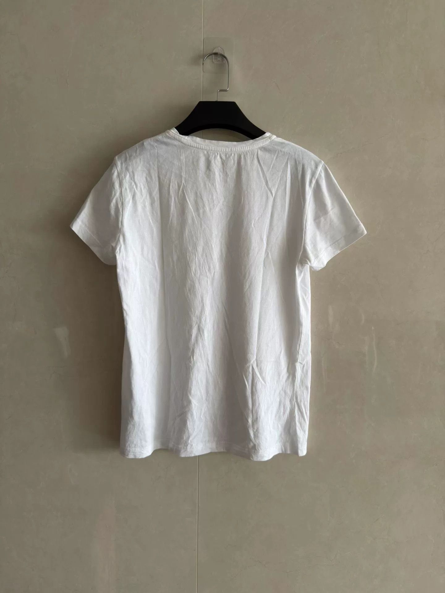 Moncler Moncler Logo Solid Crew Neck T-Shirt Size US M / EU 48-50 / 2 - 2 Thumbnail