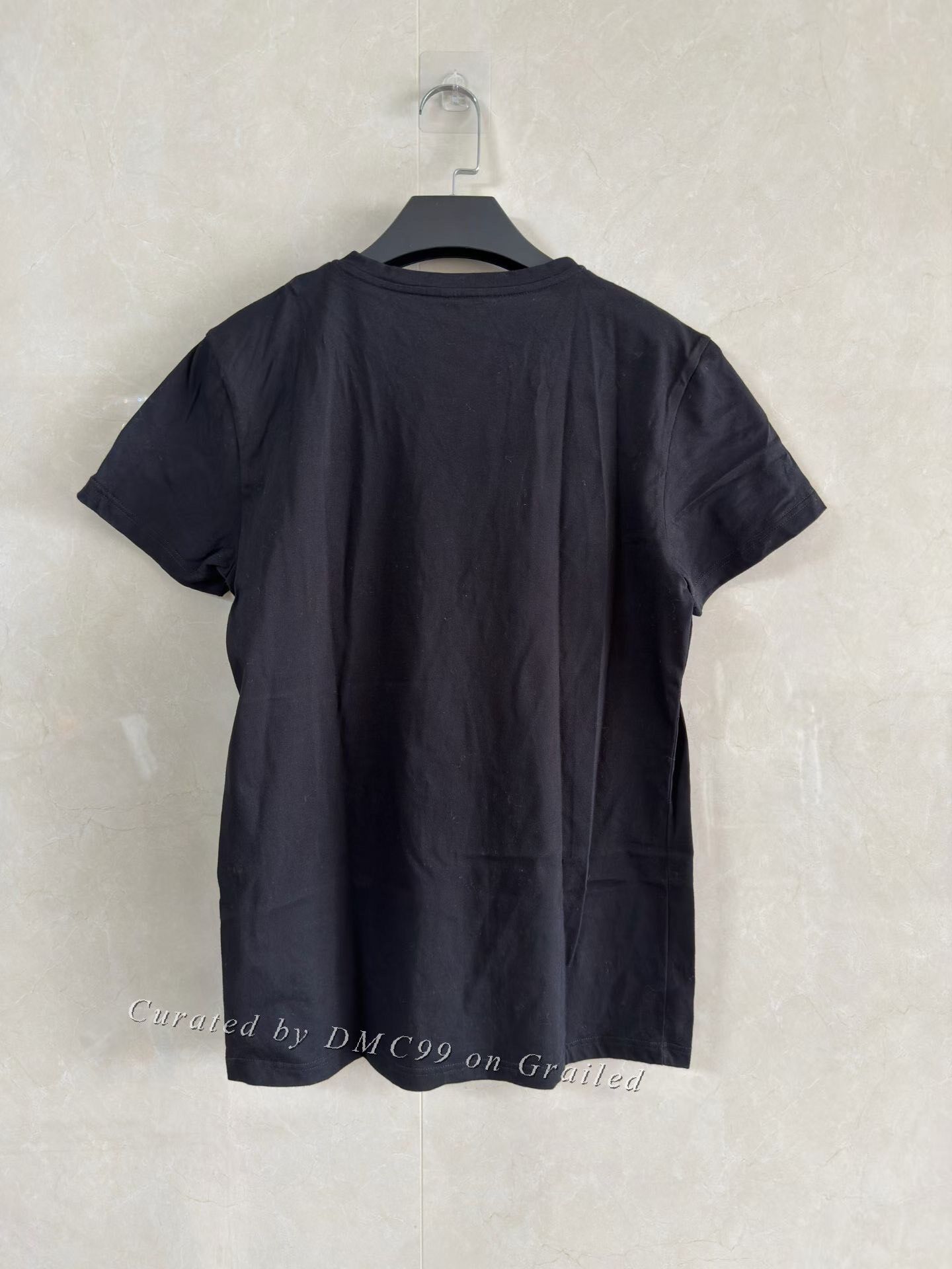 Moncler Moncler Logo Patch Solid Round Neck T-shirt Size US L / EU 52-54 / 3 - 2 Thumbnail