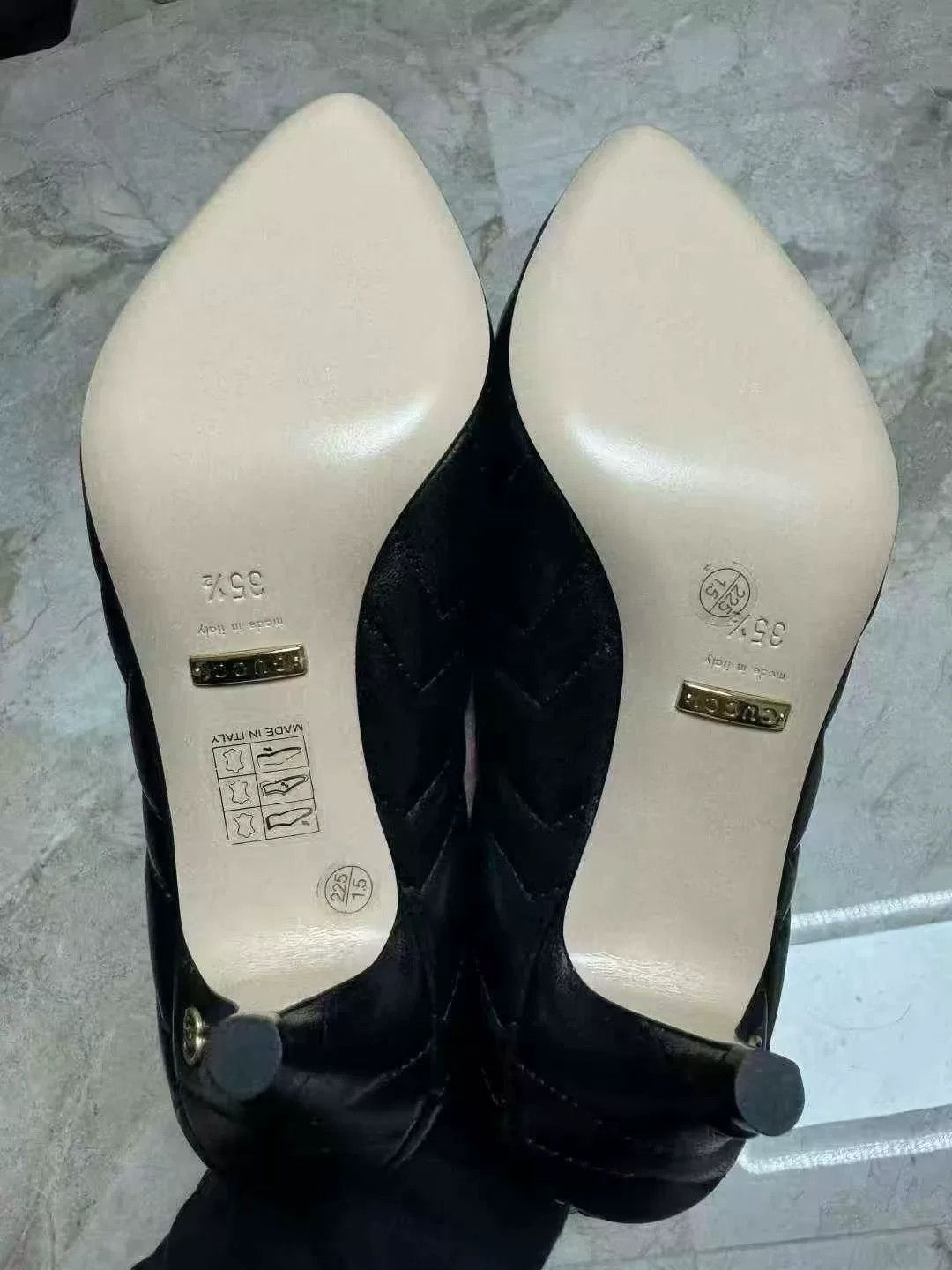Gucci GUCCI black high heels Size US 4.5 / IT 34.5 - 4 Thumbnail