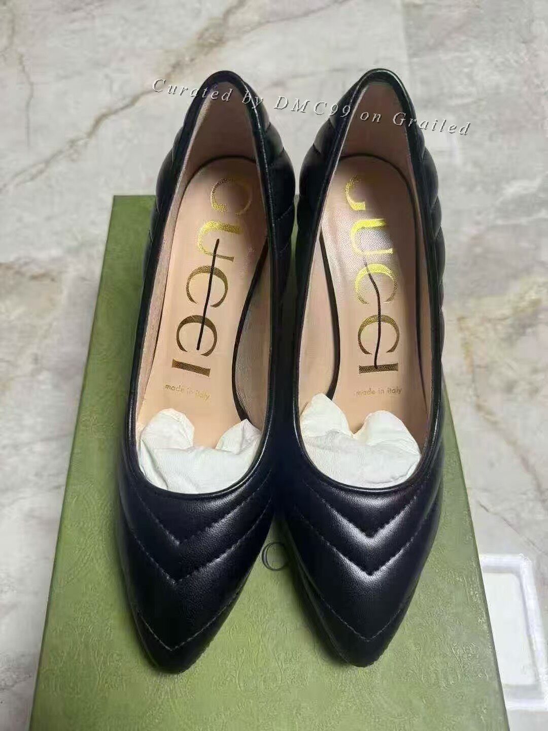 Gucci GUCCI black high heels Size US 4.5 / IT 34.5 - 2 Thumbnail