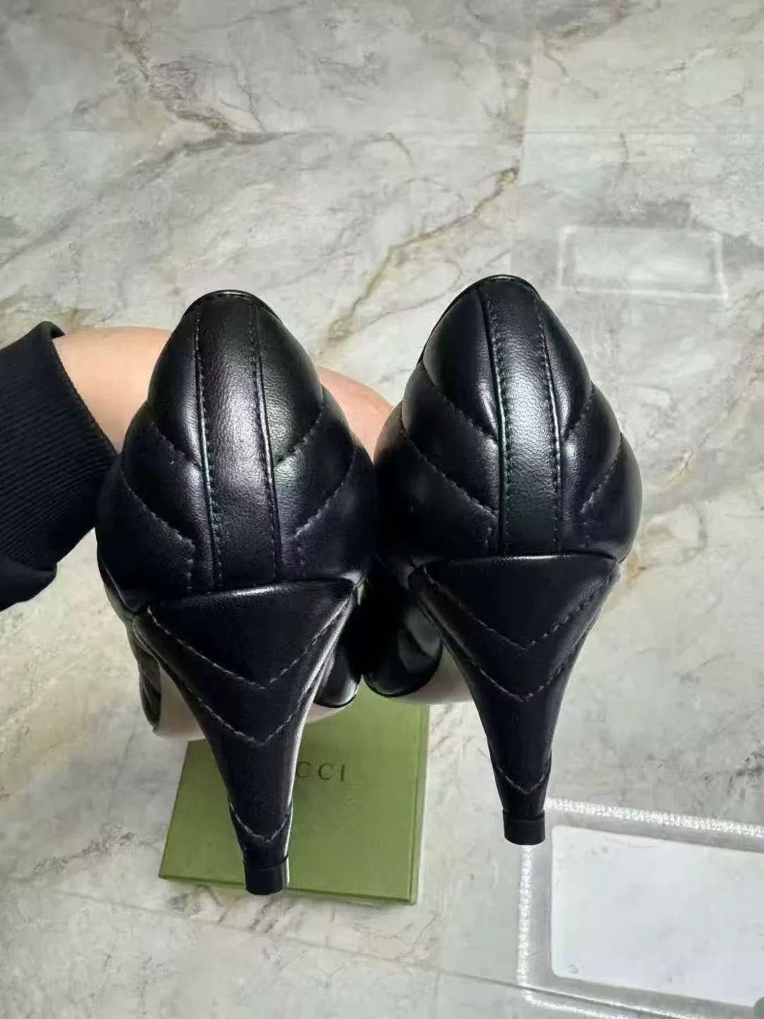 Gucci GUCCI black high heels Size US 4.5 / IT 34.5 - 3 Thumbnail