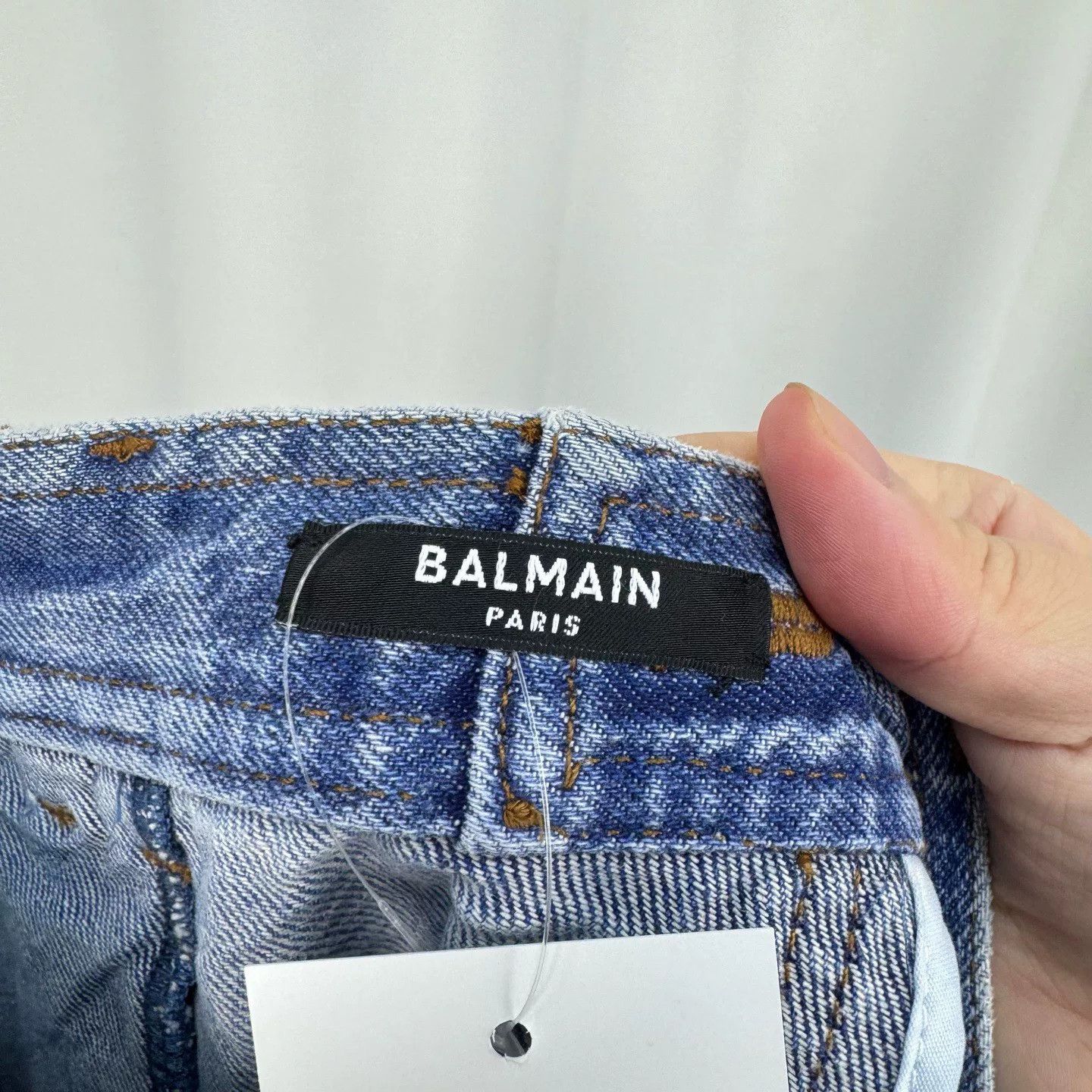 Balmain Balmain Gold Button Denim Shorts Size US 36 / EU 52 - 5 Thumbnail