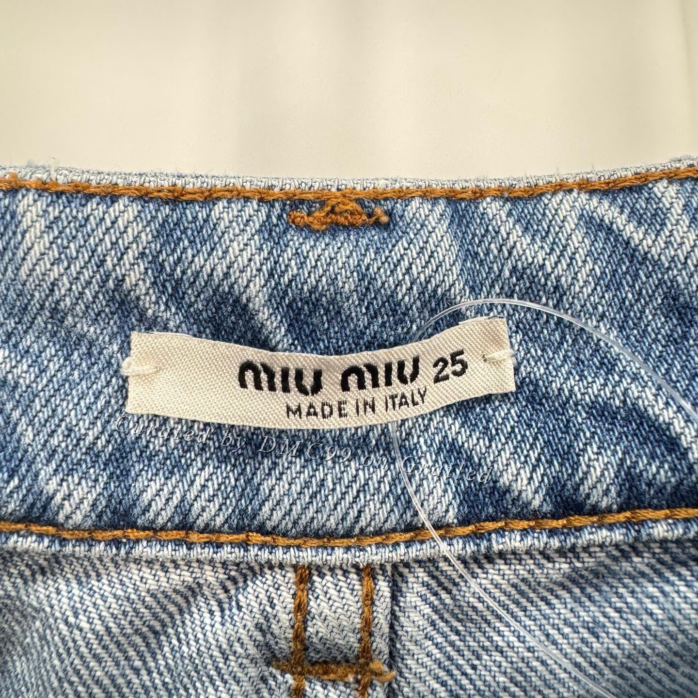 Miu Miu Miu Miu Painted Daisy Leather Patch Jeans Size 25" / US 0 / IT 36 - 6 Thumbnail