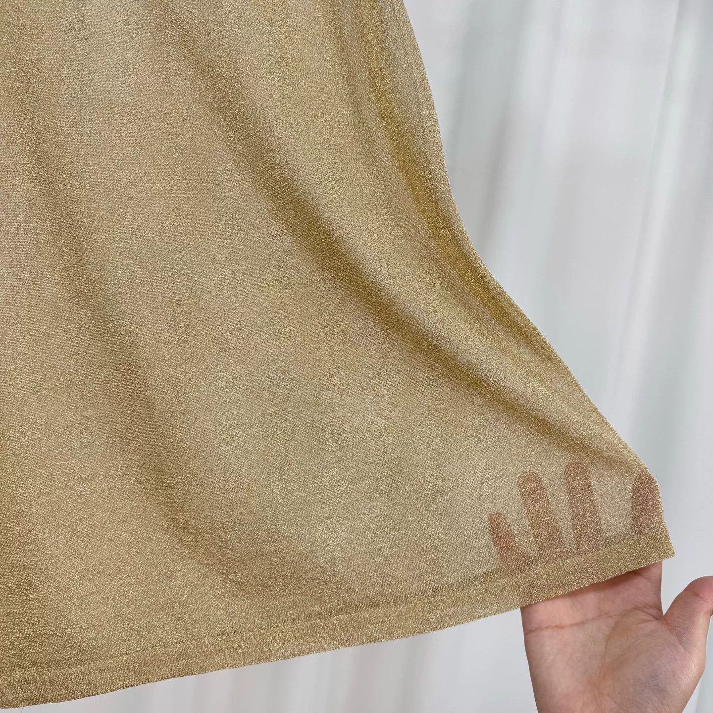 Miu Miu Miu Miu Embroidered Letter Gold Thread Skirt Size 40" / US 18 - 4 Thumbnail