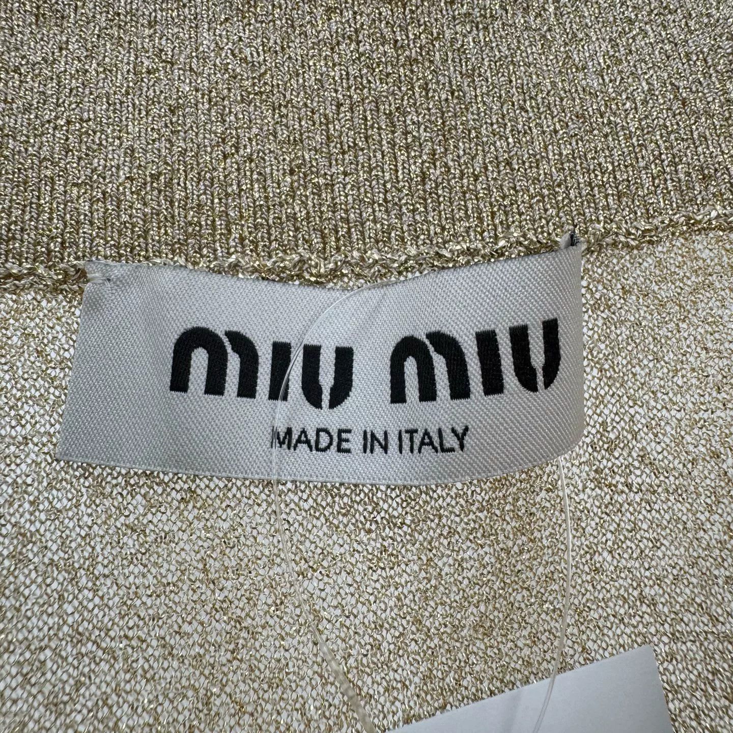Miu Miu Miu Miu Embroidered Letter Gold Thread Skirt Size 40" / US 18 - 5 Thumbnail