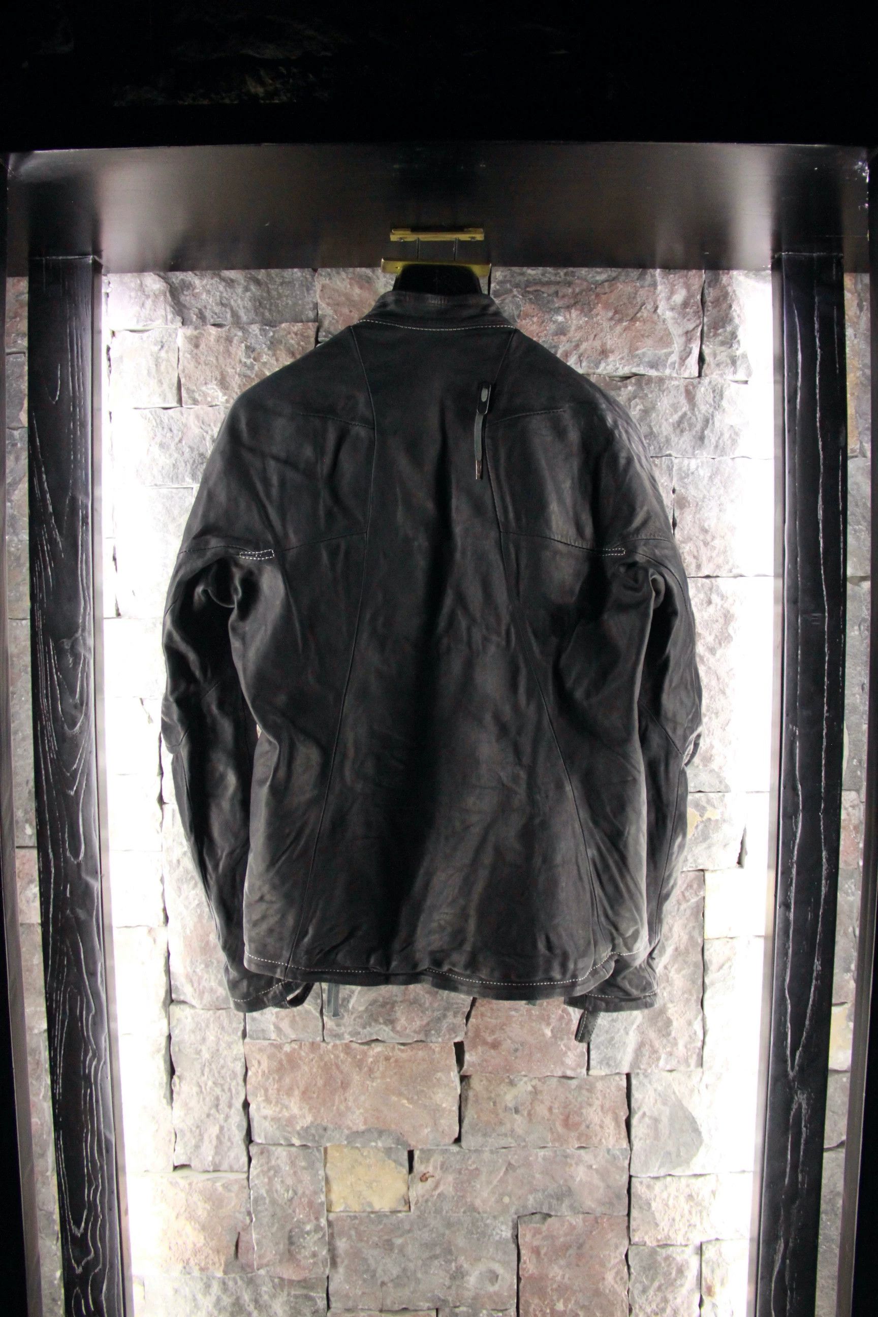 Boris Bidjan Saberi Boris Bidjan Saberi Black Leather Jacket Men m Size US M / EU 48-50 / 2 - 3 Thumbnail