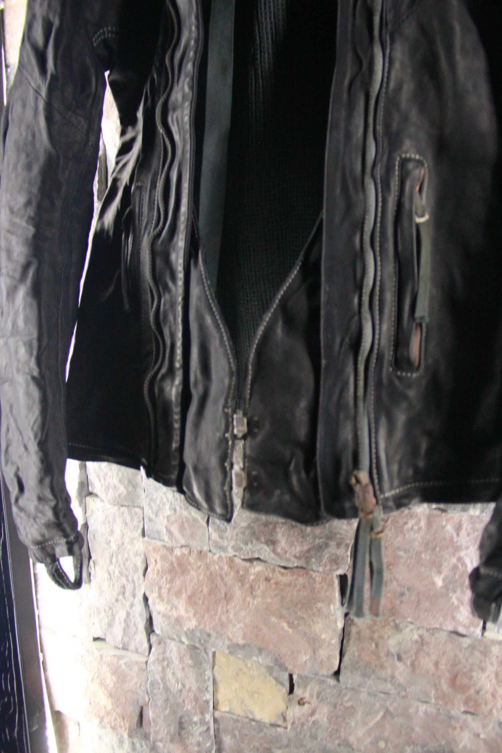 Boris Bidjan Saberi Boris Bidjan Saberi Black Leather Jacket Men l Size US L / EU 52-54 / 3 - 5 Thumbnail