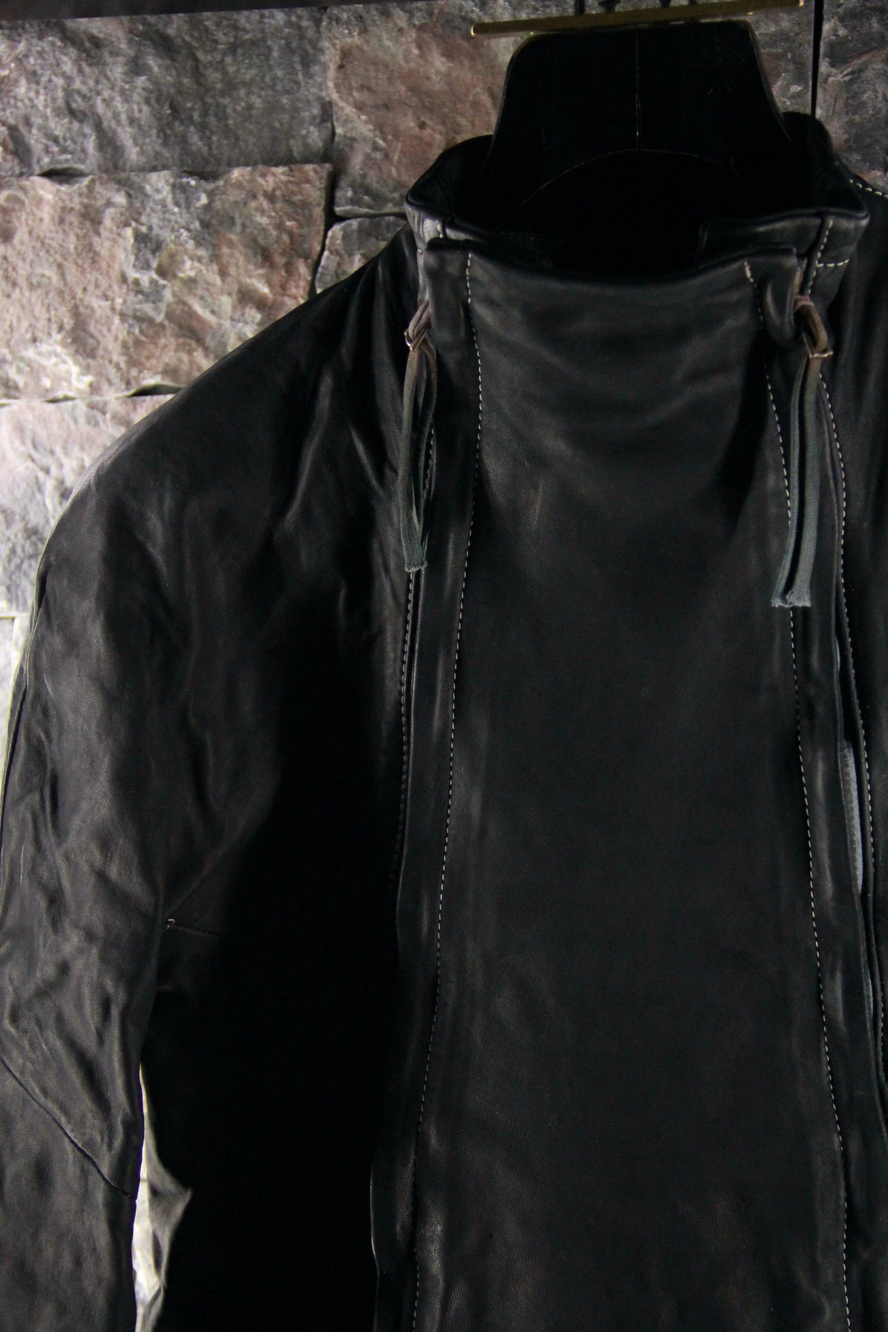 Boris Bidjan Saberi Boris Bidjan Saberi Black Leather Jacket Men l Size US L / EU 52-54 / 3 - 4 Thumbnail