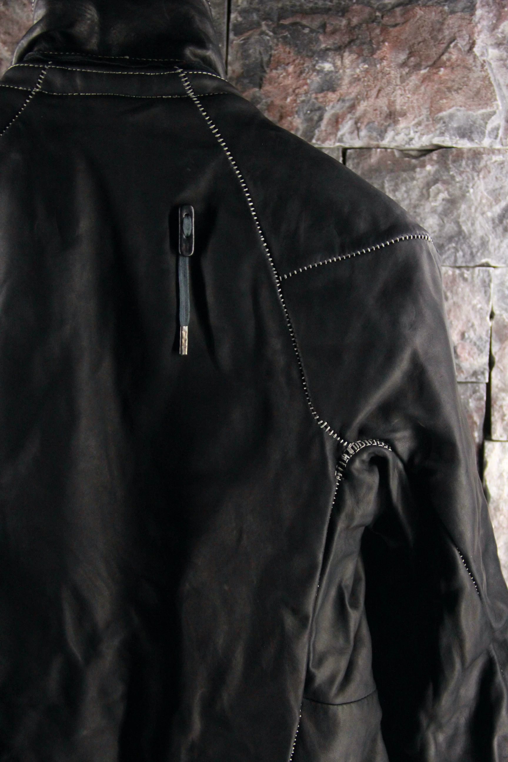 Boris Bidjan Saberi Boris Bidjan Saberi Black Leather Jacket Men m Size US M / EU 48-50 / 2 - 5 Thumbnail