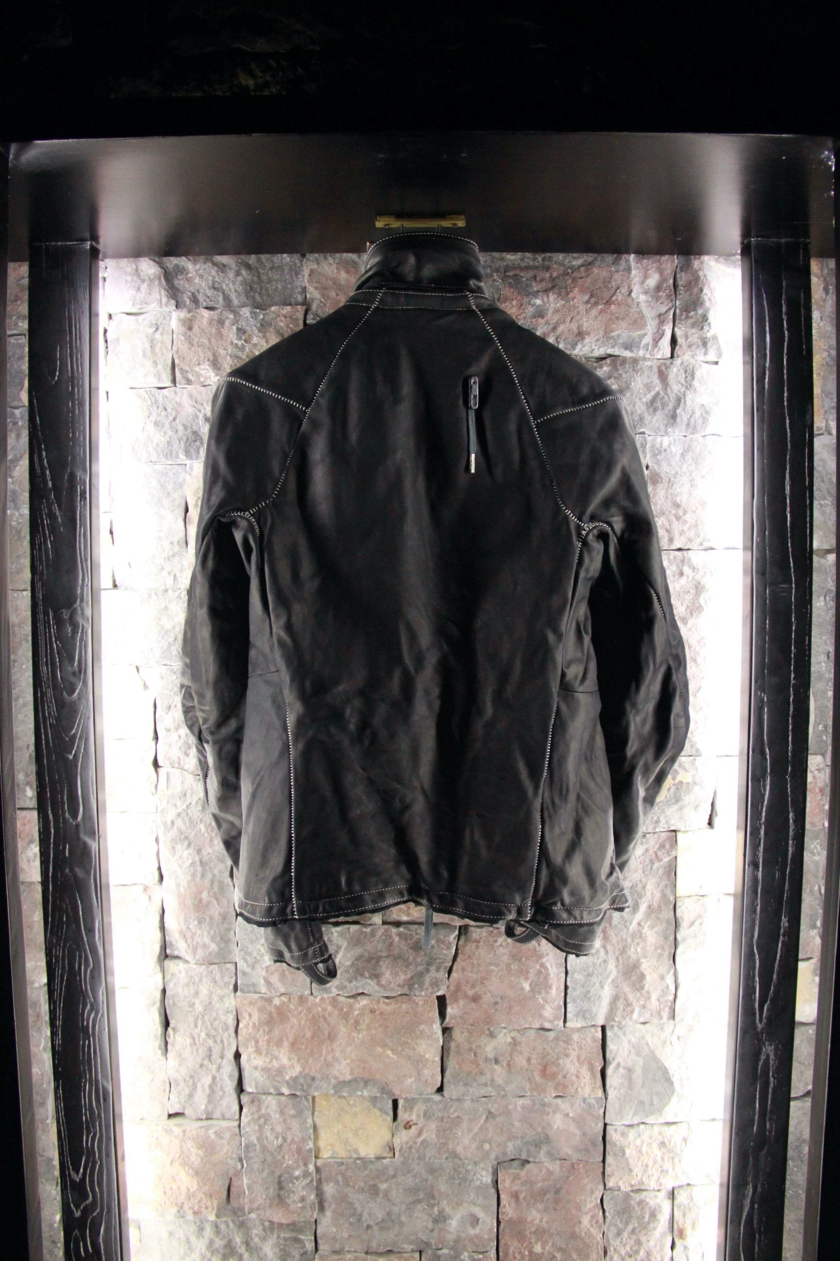 Boris Bidjan Saberi Boris Bidjan Saberi Black Leather Jacket Men m Size US M / EU 48-50 / 2 - 3 Thumbnail