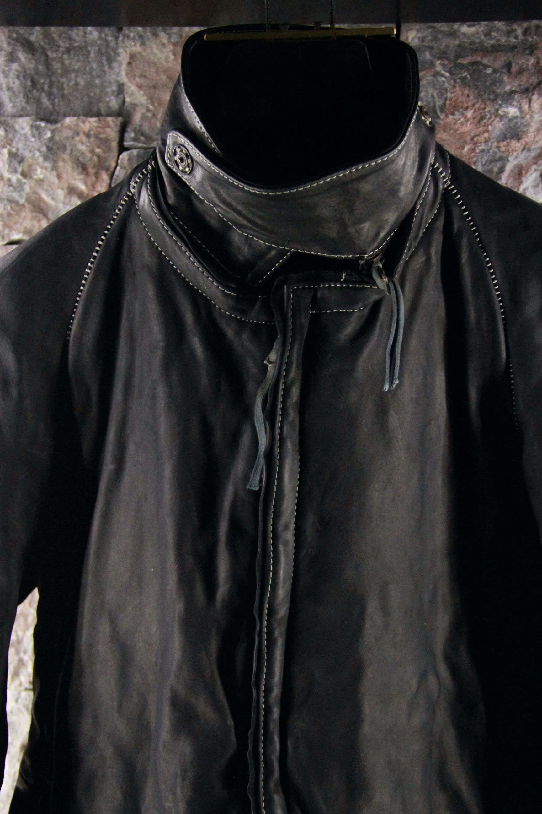 Boris Bidjan Saberi Boris Bidjan Saberi Black Leather Jacket Men m Size US M / EU 48-50 / 2 - 4 Thumbnail