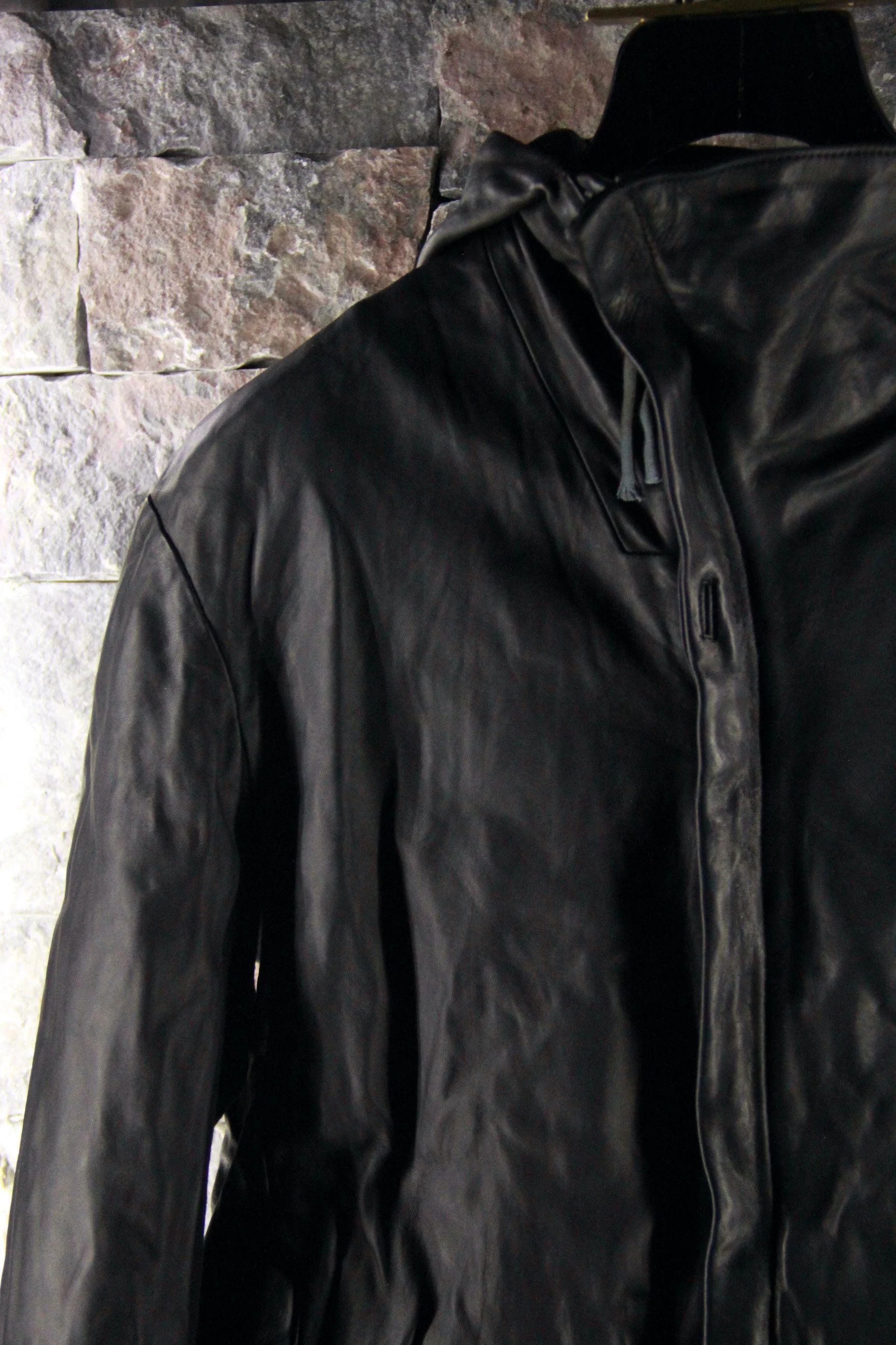 Boris Bidjan Saberi Boris Bidjan Saberi Black Leather Jacket Men l Size US L / EU 52-54 / 3 - 4 Thumbnail