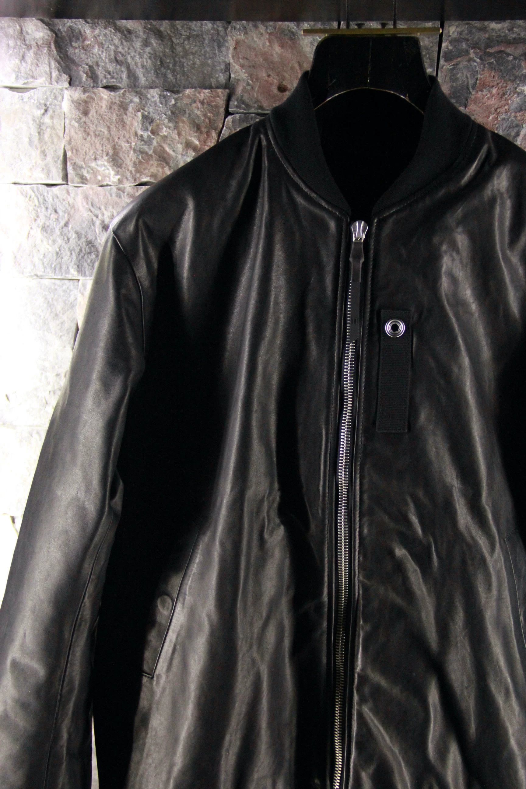 Boris Bidjan Saberi Boris Bidjan Saberi Black Leather Jacket Men l Size US L / EU 52-54 / 3 - 3 Thumbnail