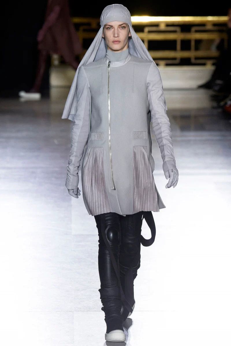 Rick Owens Rick Owens White Heavy Coats Men xxs Size US XXS / EU 40 - 3 Thumbnail