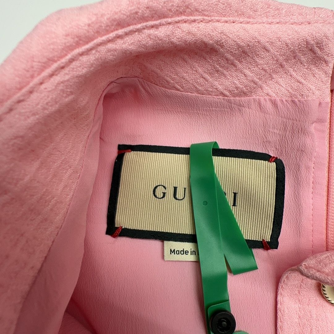 Gucci Gucci Pink Textured Mini Dress Size 36 Size XS / US 0-2 / IT 36-38 - 3 Thumbnail
