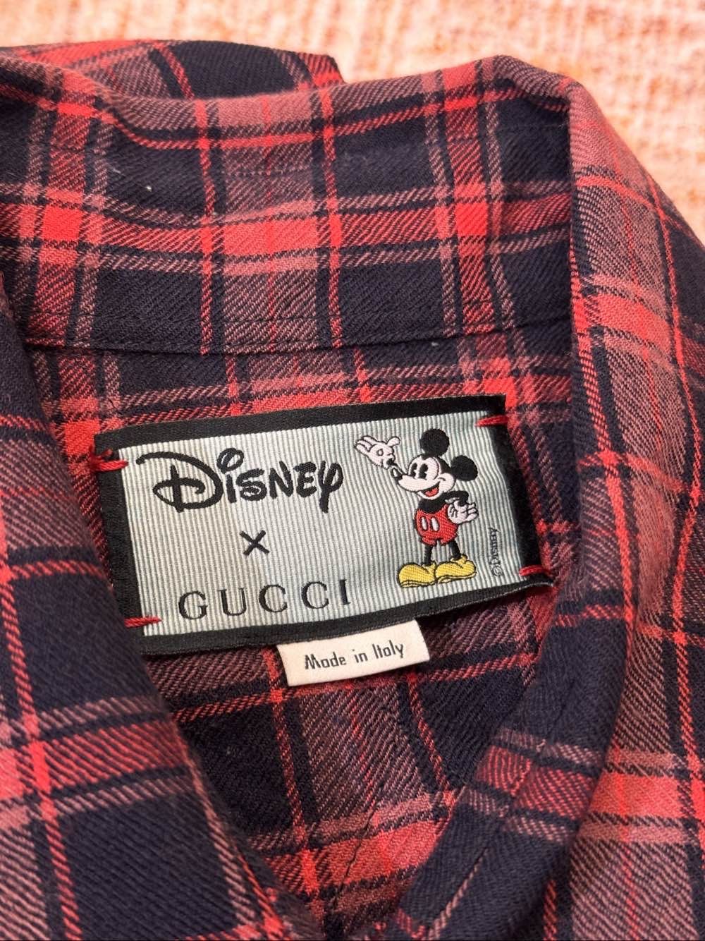 Gucci Gucci Disney Plaid Mickey Shirt US M Size US M / EU 48-50 / 2 - 3 Thumbnail