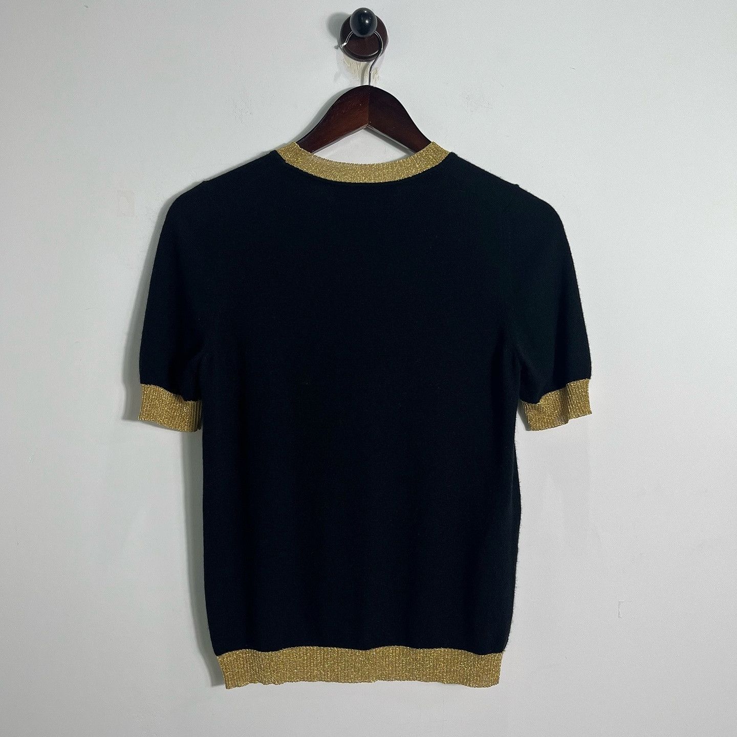 Gucci Gucci Black Gold Knit Sweater Size L Size L / US 10 / IT 46 - 2 Thumbnail