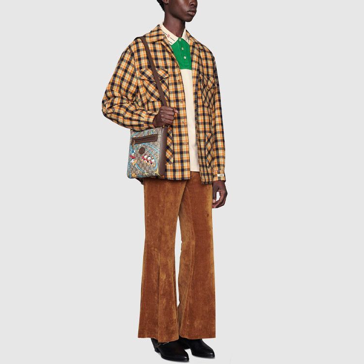 Gucci Disney x Gucci Plaid Wool Shirt Size M Size US M / EU 48-50 / 2 - 7 Thumbnail