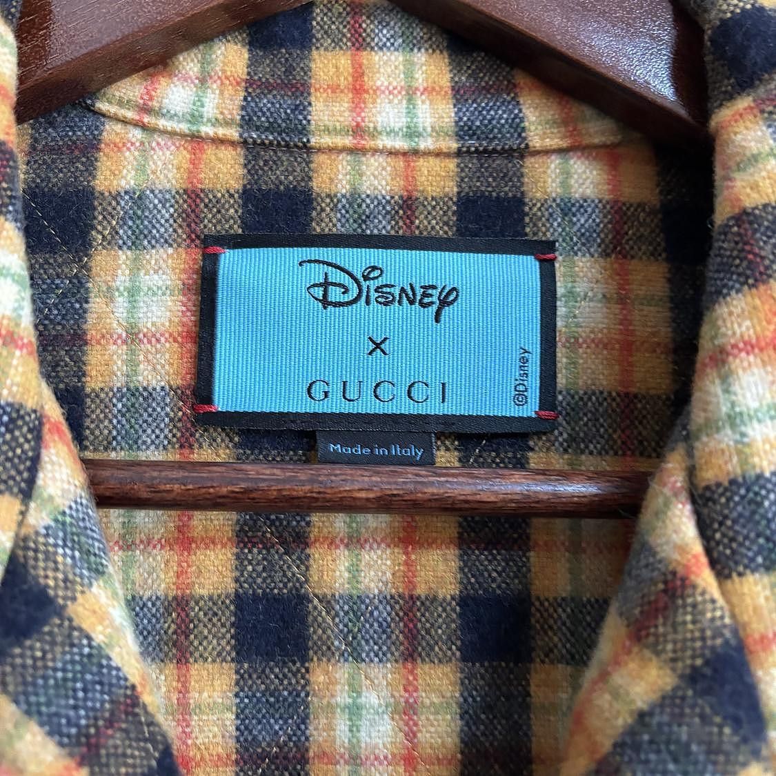 Gucci Disney x Gucci Plaid Wool Shirt Size M Size US M / EU 48-50 / 2 - 3 Thumbnail
