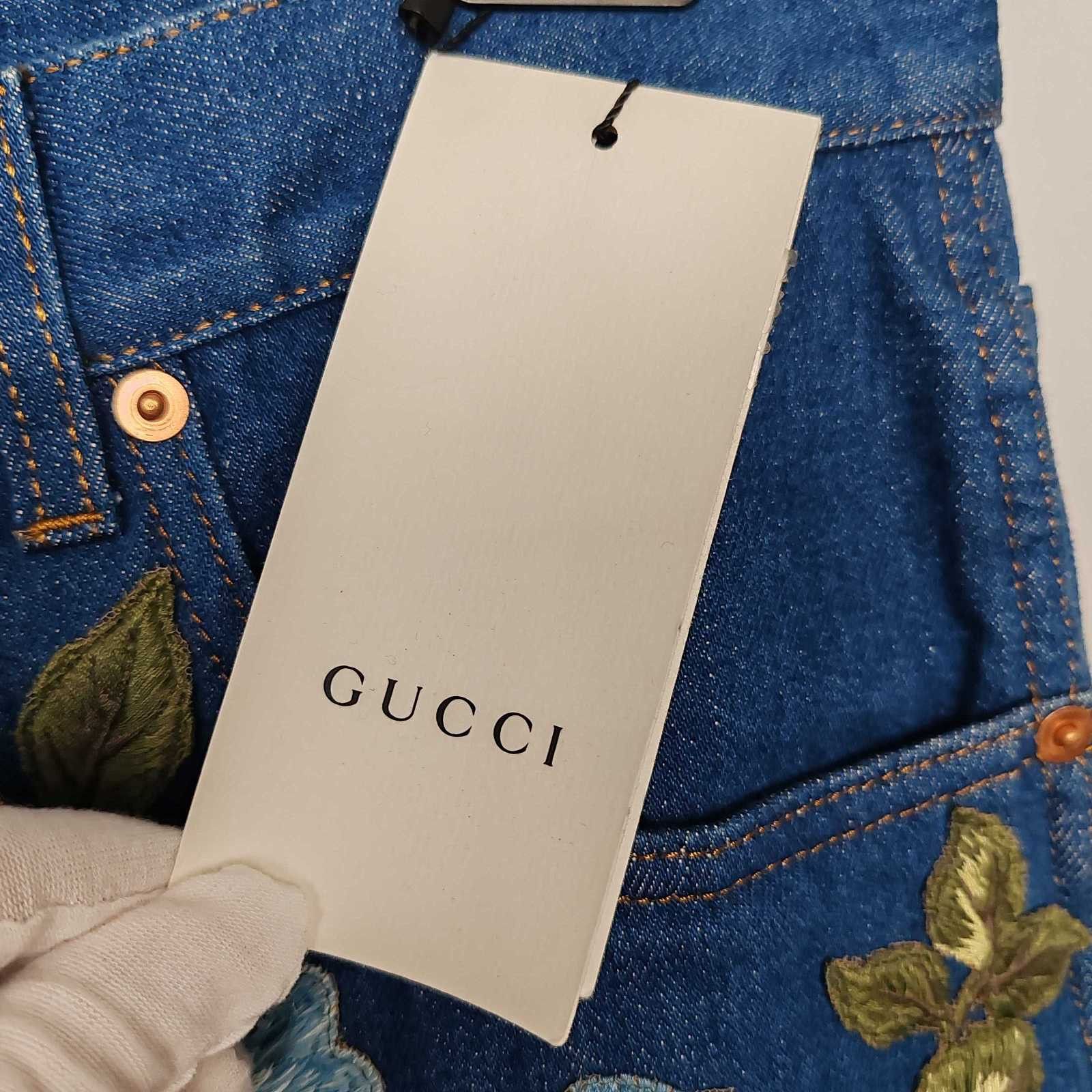 Gucci Gucci Tiger Floral Embroidered Jeans Size 32 Size US 32 / EU 48 - 5 Thumbnail