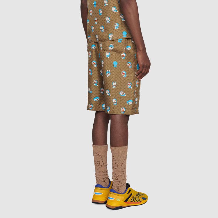 Gucci Gucci x Doraemon GG Silk Shorts Size 30 Size US 30 / EU 46 - 9 Thumbnail