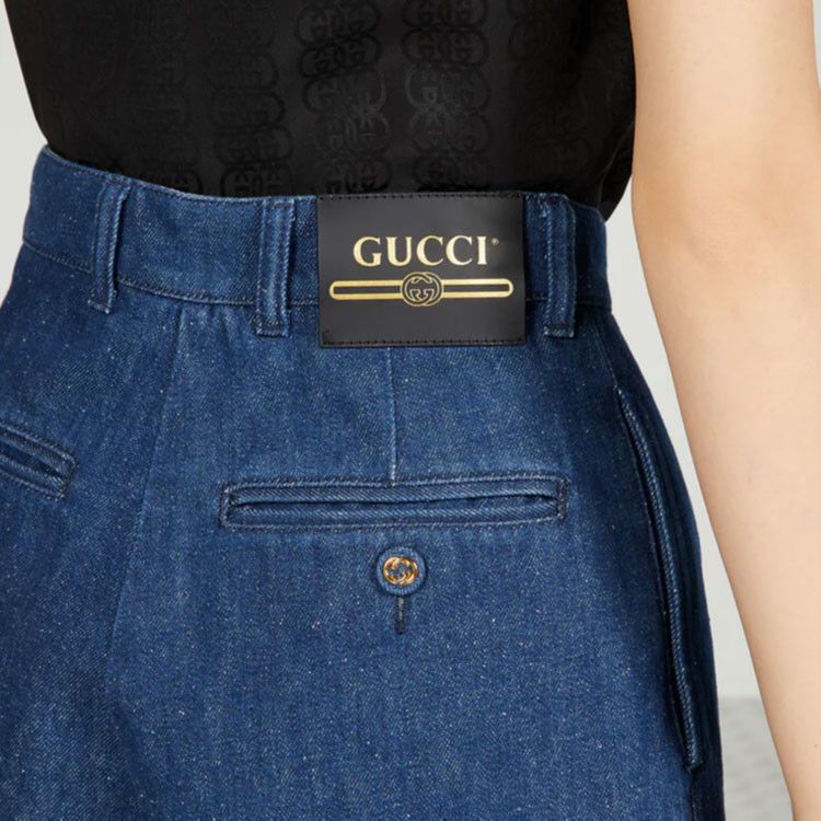 Gucci Gucci Denim Shorts Size 40 Size 27" / US 4 / IT 40 - 13 Thumbnail