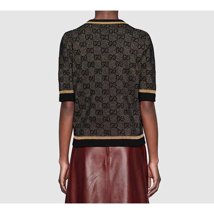 Gucci Gucci GG Wool Short Sleeve Sweater Size M Size M / US 6-8 / IT 42-44 - 7 Thumbnail