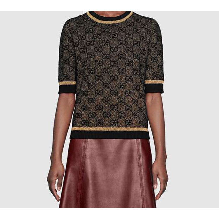 Gucci Gucci GG Wool Short Sleeve Sweater Size M Size M / US 6-8 / IT 42-44 - 6 Thumbnail