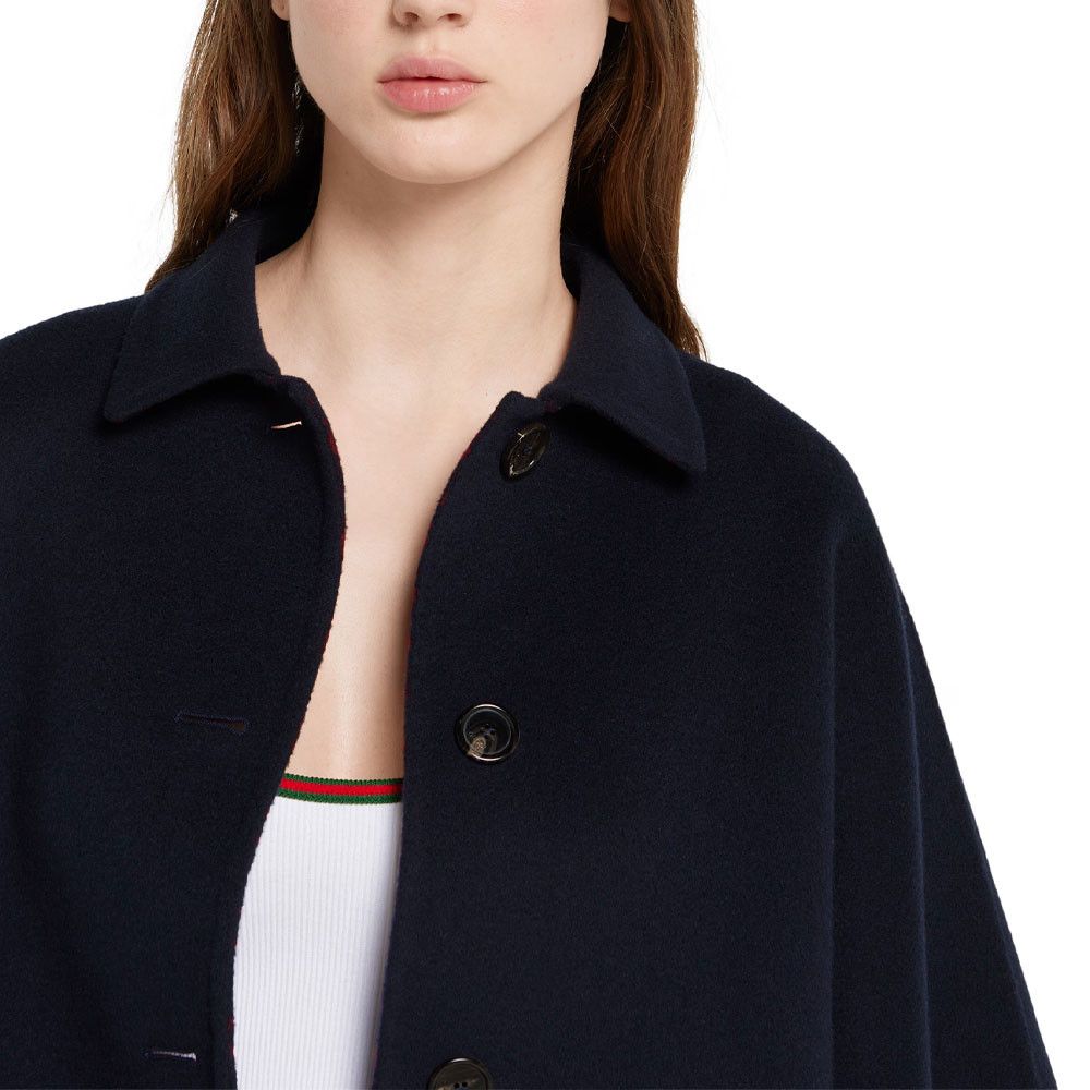 Gucci Gucci GG Logo Wool Silk Coat Size 42 Size M / US 6-8 / IT 42-44 - 11 Thumbnail