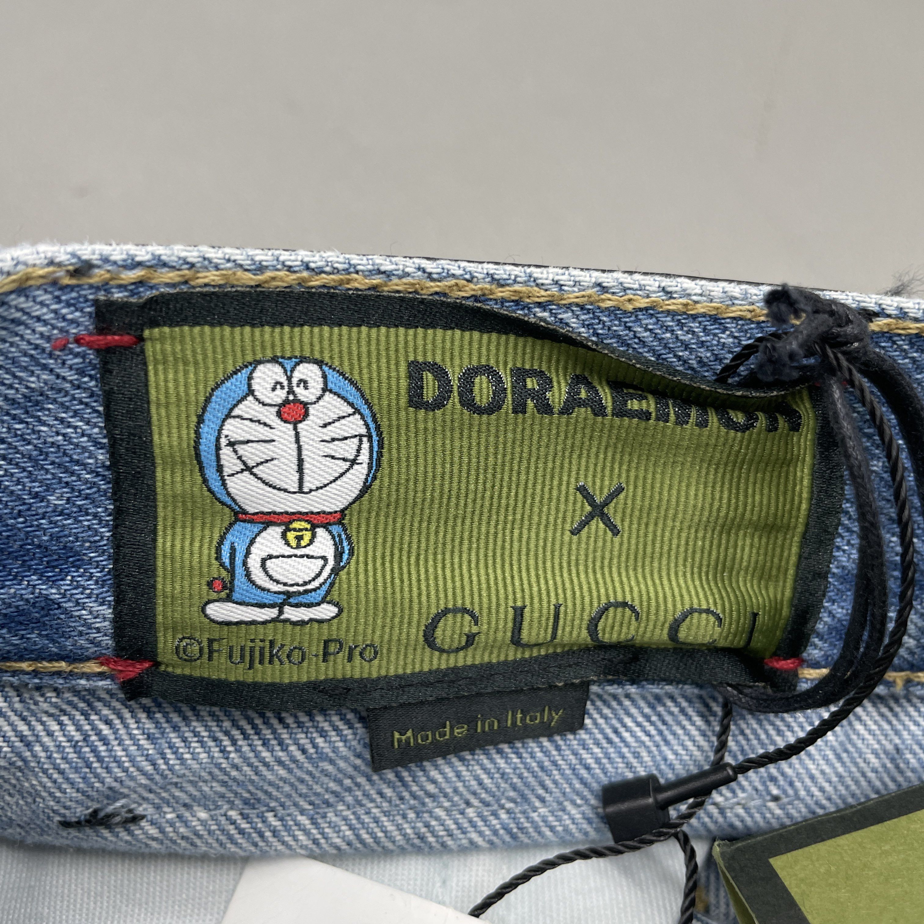 Gucci Gucci x Doraemon Denim Mini Skirt Size 36 Size 25" / US 0 / IT 36 - 3 Thumbnail