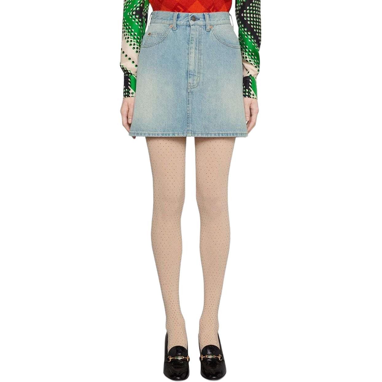 Gucci Gucci x Doraemon Denim Mini Skirt Size 36 Size 25" / US 0 / IT 36 - 7 Thumbnail